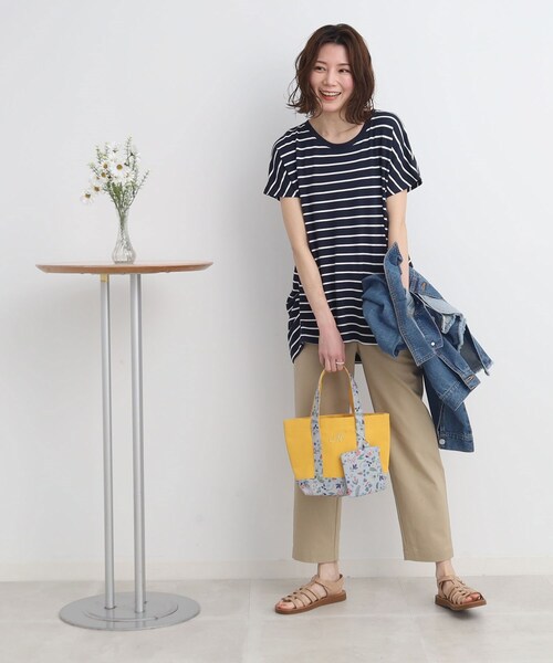 SHOO・LA・RUE（シューラルー）の「◆【シリーズ使い可/ギフトにも◎】イニシャルトート（トートバッグ・レディース・ブラウン系/パープル系/ピンク系/ブルー/グリーン/イエロー/オレンジ・00）」の11枚目の写真