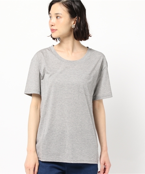 Khaju（カージュ）の「Khaju:ベーシックビッグTEE（Tシャツ/カットソー・レディース・ホワイト/グレー/ブラック/オレンジ系その他・ONE SIZE）」の10枚目の写真