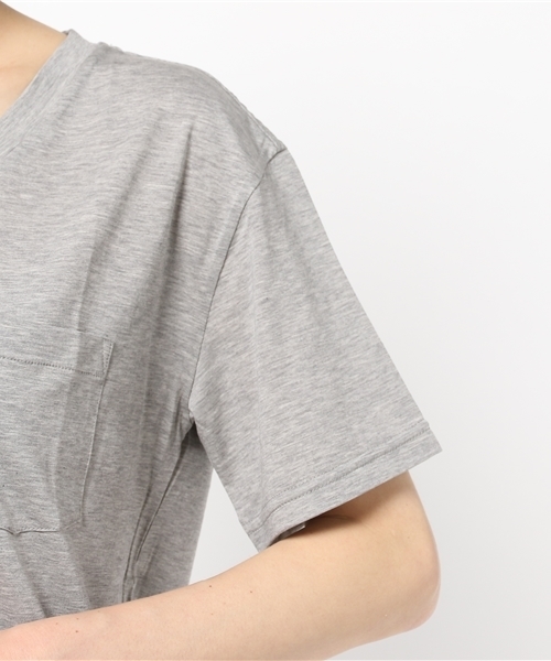 Khaju（カージュ）の「Khaju:ベーシックビッグTEE（Tシャツ/カットソー・レディース・ホワイト/グレー/ブラック/オレンジ系その他・ONE SIZE）」の6枚目の写真