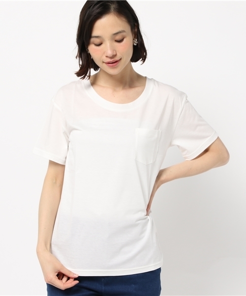 Khaju（カージュ）の「Khaju:ベーシックビッグTEE（Tシャツ/カットソー・レディース・ホワイト/グレー/ブラック/オレンジ系その他・ONE SIZE）」の14枚目の写真