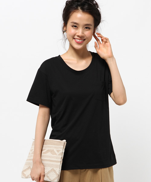 Khaju（カージュ）の「Khaju:ベーシックビッグTEE（Tシャツ/カットソー・レディース・ホワイト/グレー/ブラック/オレンジ系その他・ONE SIZE）」の17枚目の写真