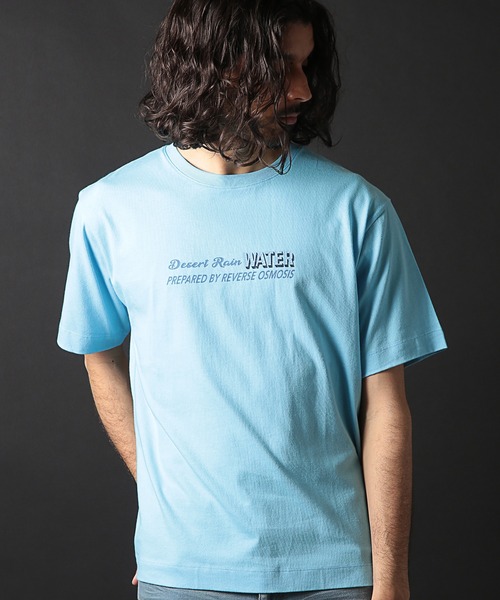 RATTLE TRAP(ラトルトラップ)の「コットン天竺プリントTシャツ(Tシャツ/カットソー・メンズ・ネイビー/ホワイト/サックスブルー/イエロー・L/M/S/LL)」の1枚目の写真