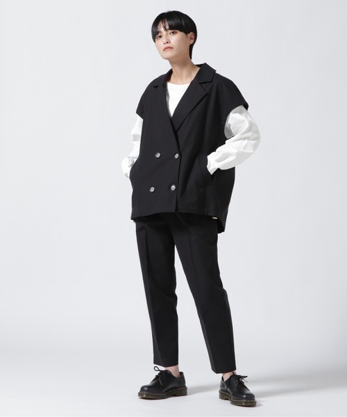 ROYAL FLASH（ロイヤルフラッシュ）の「Risley/リズレー/ワンタックテーラードパンツ（その他パンツ・レディース・ブラック/アイボリー・38/36）」の9枚目の写真