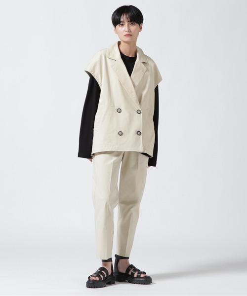 ROYAL FLASH（ロイヤルフラッシュ）の「Risley/リズレー/ワンタックテーラードパンツ（その他パンツ・レディース・ブラック/アイボリー・38/36）」の8枚目の写真