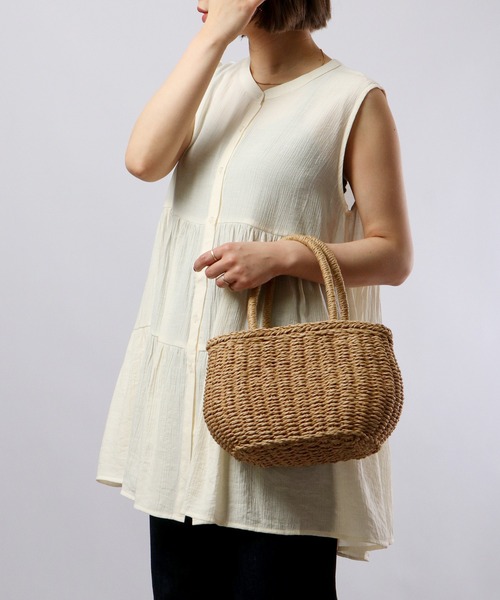 Chiaro（キアロ）の「chiaro ティアードノースリーブブラウス（シャツ/ブラウス・レディース・アイボリー/ベージュ/オレンジ/オリーブ・FREE）」の20枚目の写真