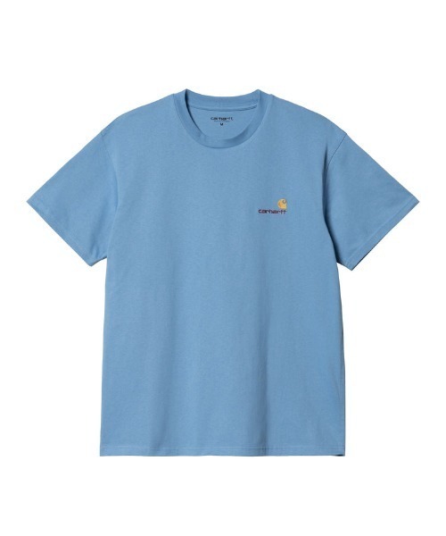 Carhartt WIP(カーハートダブリューアイピー)の「Carhartt WIP/カーハートダブリューアイピー アメリカンスクリプトTシャツ S/S AMERICAN SCRIPT T-SHIRT I029956(Tシャツ/カットソー・メンズ・ダークベージュ/ライトブルー/ホワイト/ブラック/ナチュラル/ヘザーグレー/ダークグリーン/サックスブルー/コバルトブルー/パープル・M/XL/L)」の9枚目の写真
