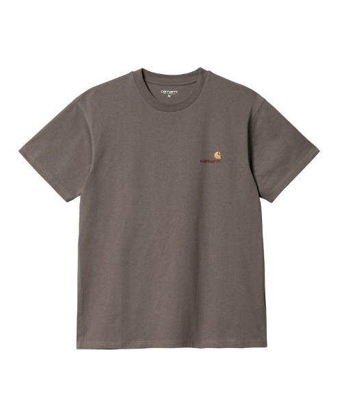 Carhartt WIP(カーハートダブリューアイピー)の「Carhartt WIP/カーハートダブリューアイピー アメリカンスクリプトTシャツ S/S AMERICAN SCRIPT T-SHIRT I029956(Tシャツ/カットソー・メンズ・ダークベージュ/ライトブルー/ホワイト/ブラック/ナチュラル/ヘザーグレー/ダークグリーン/サックスブルー/コバルトブルー/パープル・M/XL/L)」の6枚目の写真