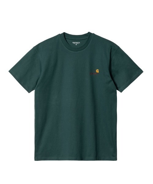 Carhartt WIP(カーハートダブリューアイピー)の「Carhartt WIP/カーハートダブリューアイピー アメリカンスクリプトTシャツ S/S AMERICAN SCRIPT T-SHIRT I029956(Tシャツ/カットソー・メンズ・ダークベージュ/ライトブルー/ホワイト/ブラック/ナチュラル/ヘザーグレー/ダークグリーン/サックスブルー/コバルトブルー/パープル・M/XL/L)」の7枚目の写真