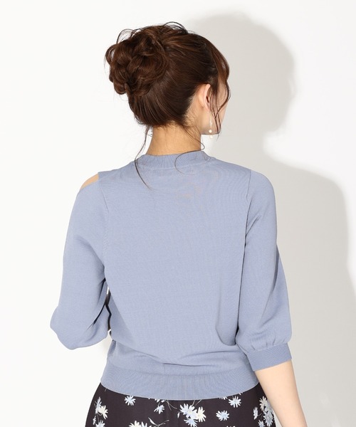 MISCH MASCH(ミッシュマッシュ)の「■2023春夏新作■カットオフニット/MM318335(ニット/セーター・レディース・ブラック/ホワイト/ブルー/ブラウン・M)」の9枚目の写真