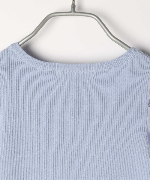 Heather（ヘザー）の「布帛ドッキングニットカーディガン　906181（カーディガン/ボレロ・レディース・ブラック/アイボリー/ブルー・FREE）」の11枚目の写真