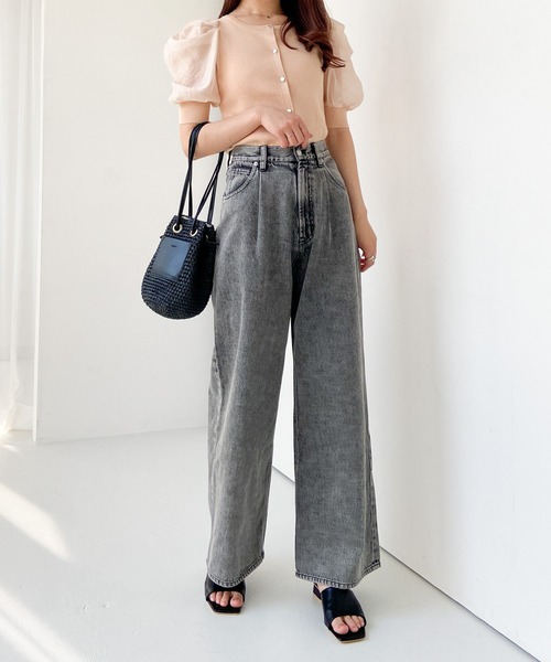 Heather（ヘザー）の「布帛ドッキングニットカーディガン　906181（カーディガン/ボレロ・レディース・ブラック/アイボリー/ブルー・FREE）」の18枚目の写真