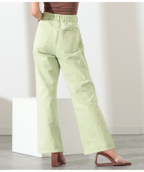 LATINA（ラティーナ）の「カラーデニムワイドパンツ（デニムパンツ・レディース・オレンジ/グリーン・FREE）」の7枚目の写真