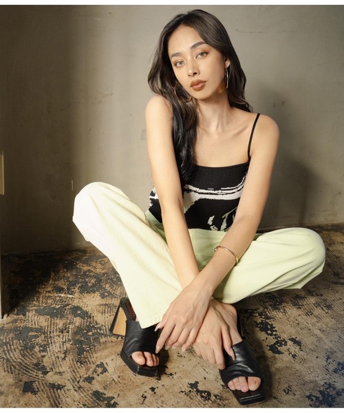 LATINA（ラティーナ）の「カラーデニムワイドパンツ（デニムパンツ・レディース・オレンジ/グリーン・FREE）」の19枚目の写真