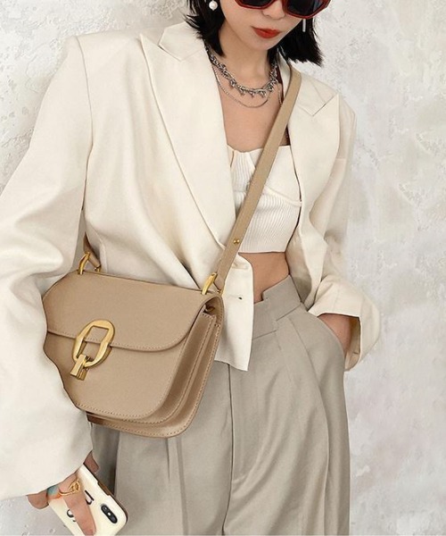 LOPASS（ロパス）の「2wayショルダーバッグ（ショルダーバッグ・レディース・ブラック/ホワイト/ベージュ・FREE）」の3枚目の写真