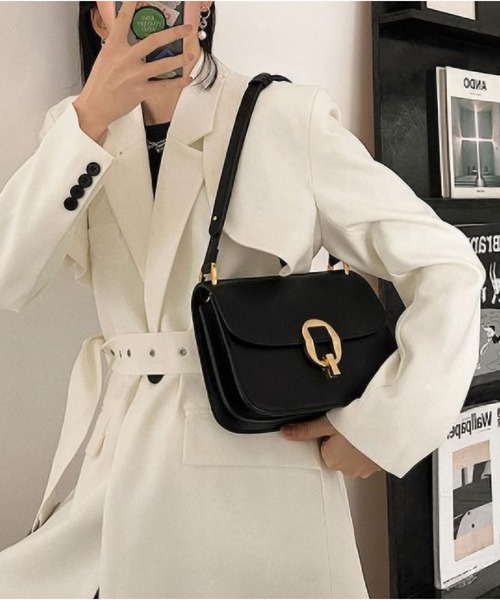 LOPASS（ロパス）の「2wayショルダーバッグ（ショルダーバッグ・レディース・ブラック/ホワイト/ベージュ・FREE）」の8枚目の写真