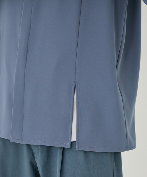 UNITED TOKYO（ユナイテッドトウキョウ）の「サイドベルトスリットシャツSS（シャツ/ブラウス・メンズ・ストライプ/ブラック/ライトブルーグレー・1/2）」の16枚目の写真