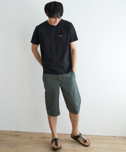 ikka（イッカ）の「【吸水速乾】速乾COOLポケットプリントTシャツ（Tシャツ/カットソー・メンズ・ホワイト/シルバーグレー/オリーブ/ブラック/オレンジ/ネイビー・M/XL/L/S）」の13枚目の写真