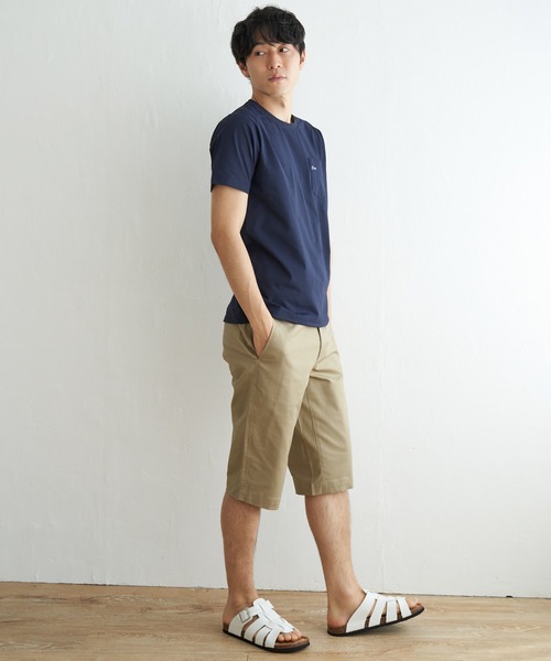 ikka（イッカ）の「【吸水速乾】速乾COOLポケットプリントTシャツ（Tシャツ/カットソー・メンズ・ホワイト/シルバーグレー/オリーブ/ブラック/オレンジ/ネイビー・M/XL/L/S）」の15枚目の写真