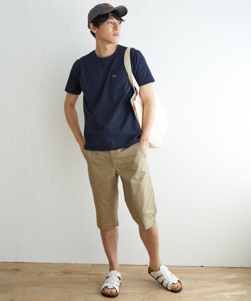 ikka（イッカ）の「【吸水速乾】速乾COOLポケットプリントTシャツ（Tシャツ/カットソー・メンズ・ホワイト/シルバーグレー/オリーブ/ブラック/オレンジ/ネイビー・M/XL/L/S）」の16枚目の写真