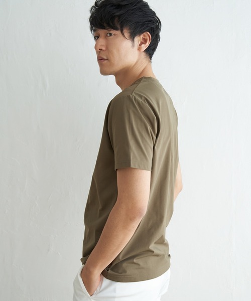ikka（イッカ）の「【吸水速乾】速乾COOLポケットプリントTシャツ（Tシャツ/カットソー・メンズ・ホワイト/シルバーグレー/オリーブ/ブラック/オレンジ/ネイビー・M/XL/L/S）」の20枚目の写真