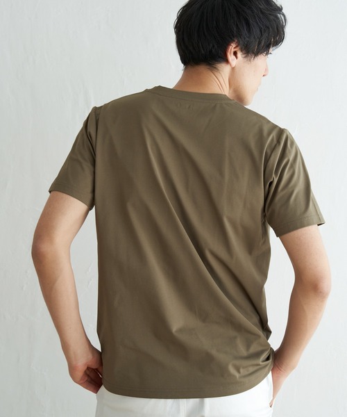 ikka（イッカ）の「【吸水速乾】速乾COOLポケットプリントTシャツ（Tシャツ/カットソー・メンズ・ホワイト/シルバーグレー/オリーブ/ブラック/オレンジ/ネイビー・M/XL/L/S）」の21枚目の写真