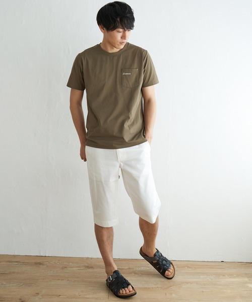 ikka（イッカ）の「【吸水速乾】速乾COOLポケットプリントTシャツ（Tシャツ/カットソー・メンズ・ホワイト/シルバーグレー/オリーブ/ブラック/オレンジ/ネイビー・M/XL/L/S）」の12枚目の写真