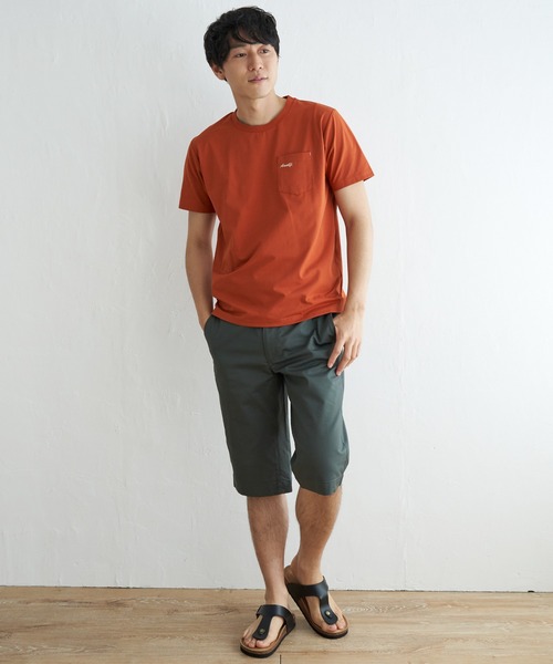 ikka（イッカ）の「【吸水速乾】速乾COOLポケットプリントTシャツ（Tシャツ/カットソー・メンズ・ホワイト/シルバーグレー/オリーブ/ブラック/オレンジ/ネイビー・M/XL/L/S）」の17枚目の写真