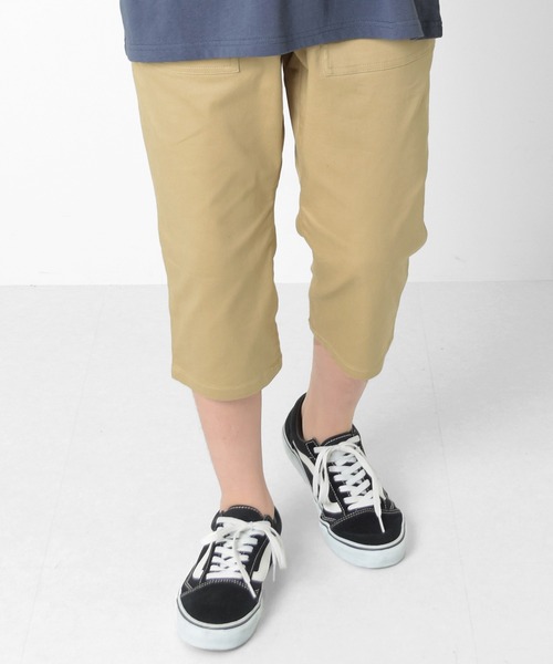 GLAZOS（グラソス）の「[テーパード]ストレッチ・ベイカーポケット7分丈パンツ（その他パンツ・キッズ・ブラック/ベージュ/カーキ・140cm/150cm/160cm/170cm）」の2枚目の写真