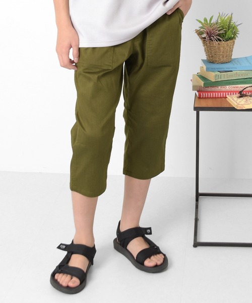 GLAZOS（グラソス）の「[テーパード]ストレッチ・ベイカーポケット7分丈パンツ（その他パンツ・キッズ・ブラック/ベージュ/カーキ・140cm/150cm/160cm/170cm）」の3枚目の写真