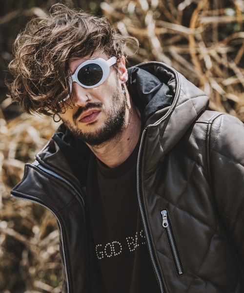 NO ID.（ノーアイディ）の「オーバルサングラス（サングラス・メンズ・ブラック/ホワイト・ONE SIZE）」の11枚目の写真