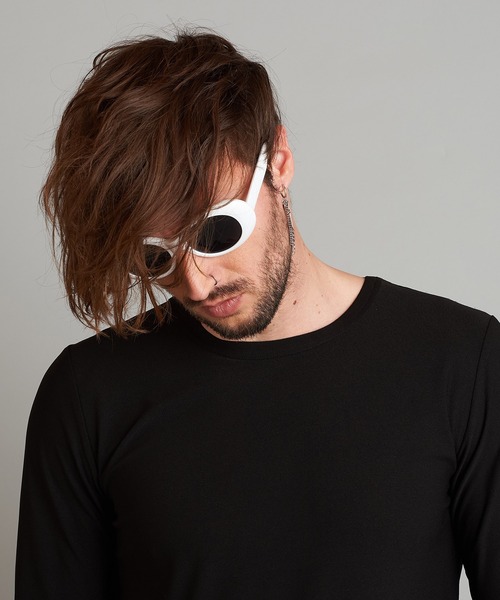 NO ID.（ノーアイディ）の「オーバルサングラス（サングラス・メンズ・ブラック/ホワイト・ONE SIZE）」の15枚目の写真