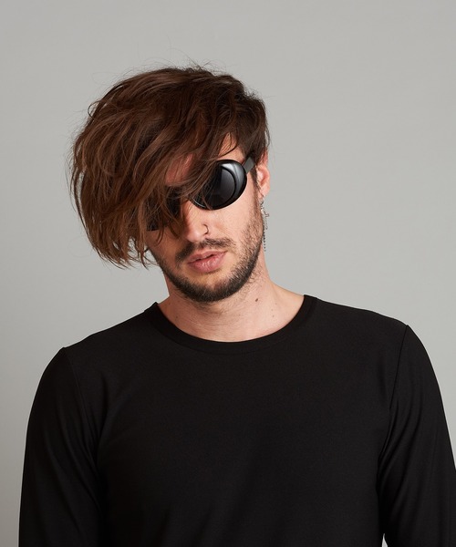 NO ID.（ノーアイディ）の「オーバルサングラス（サングラス・メンズ・ブラック/ホワイト・ONE SIZE）」の19枚目の写真