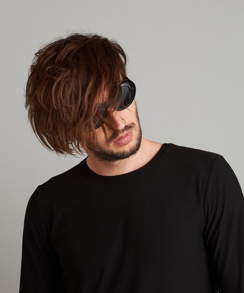 NO ID.（ノーアイディ）の「オーバルサングラス（サングラス・メンズ・ブラック/ホワイト・ONE SIZE）」の20枚目の写真