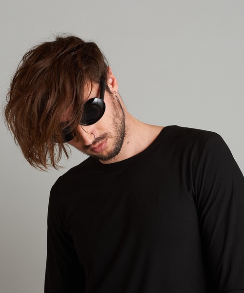 NO ID.（ノーアイディ）の「オーバルサングラス（サングラス・メンズ・ブラック/ホワイト・ONE SIZE）」の22枚目の写真