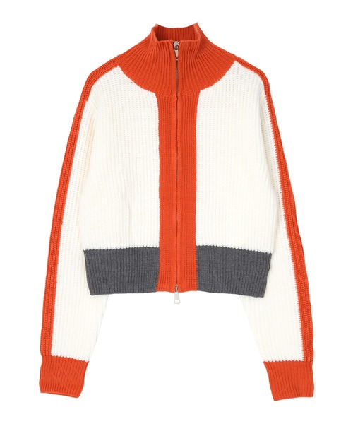 miette（ミエット）の「ダブルジップショートニットカーディガン（カーディガン/ボレロ・レディース・アイボリー/ブラック/ネイビー/ライトグレー・FREE）」の8枚目の写真