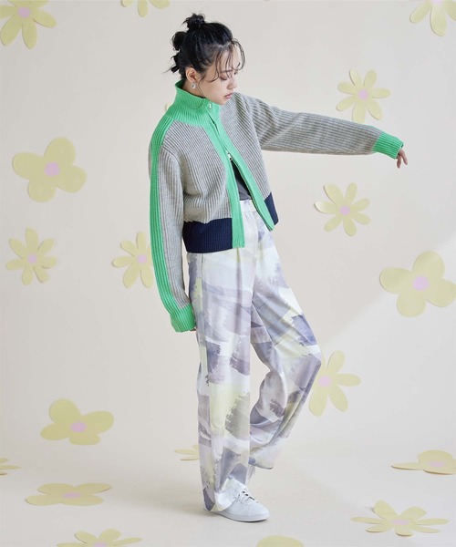 miette（ミエット）の「ダブルジップショートニットカーディガン（カーディガン/ボレロ・レディース・アイボリー/ブラック/ネイビー/ライトグレー・FREE）」の19枚目の写真