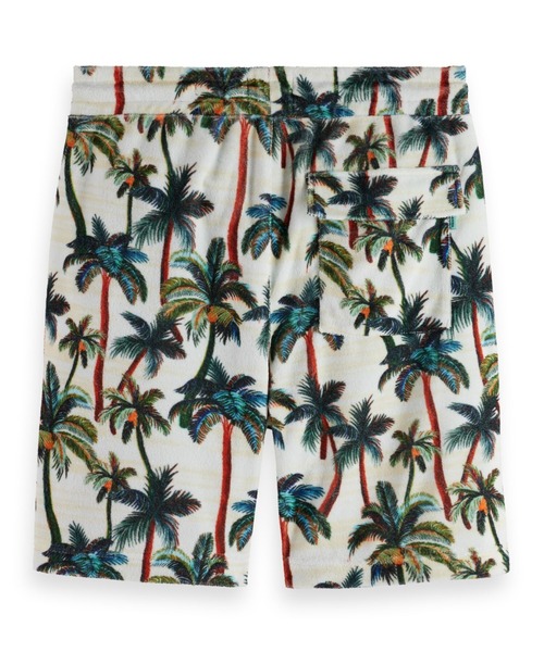 SCOTCH&SODA（スコッチアンドソーダ）の「パームツリープリントパイルショーツ【172017】（その他パンツ・メンズ・ホワイト・SMALL/LARGE/MEDIUM）」の2枚目の写真