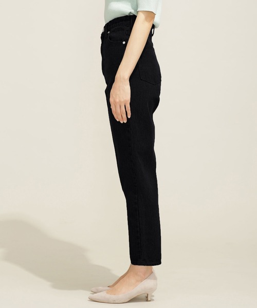 NANO universe(ナノユニバース)の「【WEB限定】【骨格ストレート】ハイウエストテーパードデニムパンツ(デニムパンツ・レディース・ホワイト/ネイビー/ブラック/ブラック系その他/ダークネイビー・マルチサイズ)」の11枚目の写真