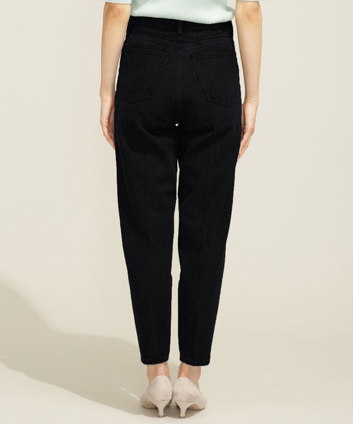 NANO universe(ナノユニバース)の「【WEB限定】【骨格ストレート】ハイウエストテーパードデニムパンツ(デニムパンツ・レディース・ホワイト/ネイビー/ブラック/ブラック系その他/ダークネイビー・マルチサイズ)」の12枚目の写真