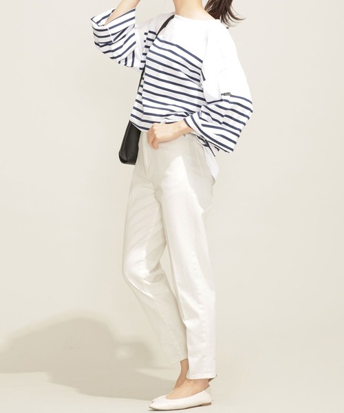 NANO universe(ナノユニバース)の「【WEB限定】【骨格ストレート】ハイウエストテーパードデニムパンツ(デニムパンツ・レディース・ホワイト/ネイビー/ブラック/ブラック系その他/ダークネイビー・マルチサイズ)」の20枚目の写真