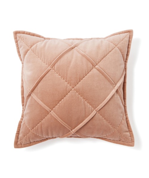 Francfrancクッションカバー　ペア ソリッドギャザー クッションカバー 450×450 パープル (078