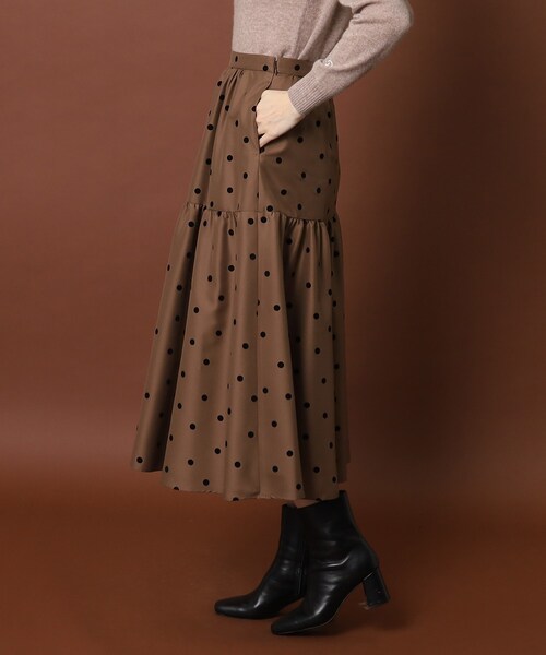 DRESSTERIOR(ドレステリア)の「 【otonaMUSE12月号掲載】フロッキードットタフタスカート(スカート)」 - WEAR