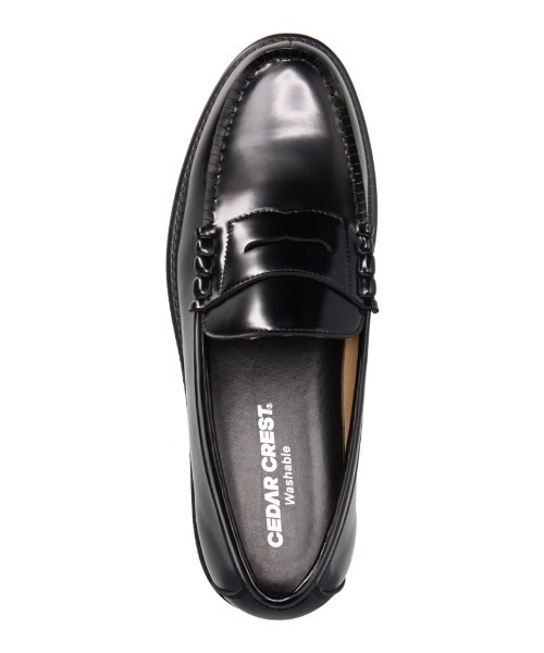 CEDAR CREST（セダークレスト ）の「【CEDAR CREST】学生靴＜洗えるローファー＞合成皮革 幅広 3E【24.0cm～29.0cm】（ローファー・メンズ・ブラック・26.5cm/27.0cm/28.0cm/25.0cm/24.5cm/25.5cm/26.0cm/27.5cm/29.0cm/24.0cm）」の5枚目の写真