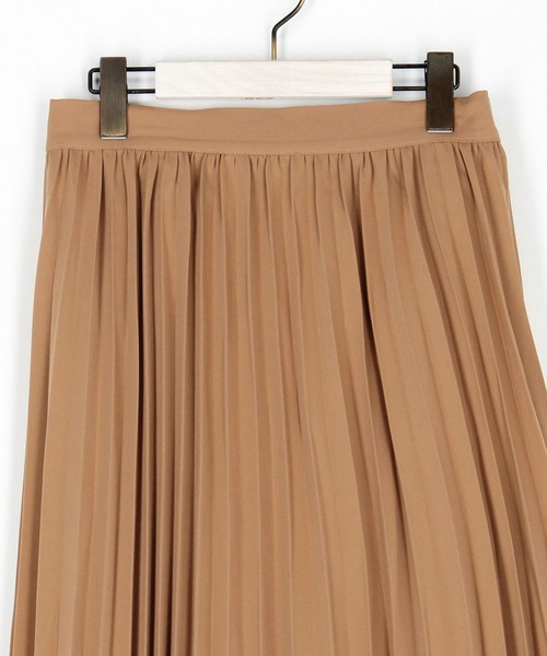 NICOLE white（ニコルホワイト）の「プリーツスカート（スカート・レディース・ブラック/キャメル/サックスブルー・FREE）」の5枚目の写真