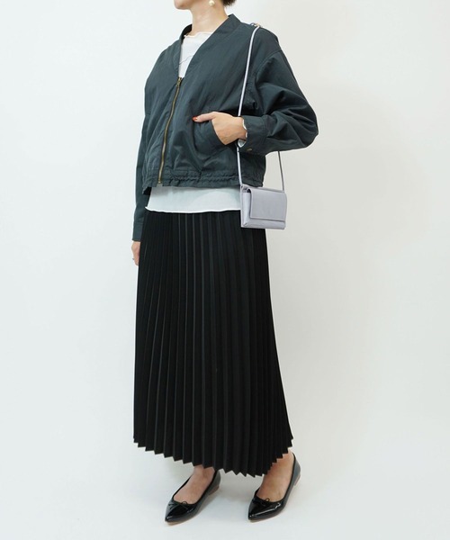NICOLE white（ニコルホワイト）の「プリーツスカート（スカート・レディース・ブラック/キャメル/サックスブルー・FREE）」の14枚目の写真