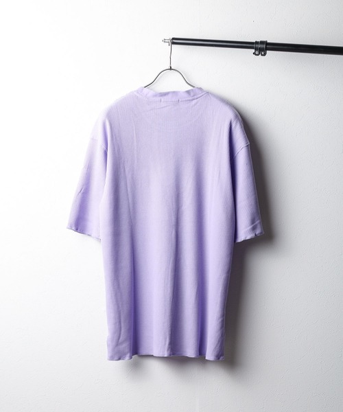 B.I.D.(ビーアイディー)の「《サーマル》 半袖ビッグTシャツ(Tシャツ/カットソー・レディース・グレー/ブラック/ラベンダー/ホワイト・L/M/LL)」の7枚目の写真