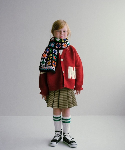 LOWRYS FARM（ローリーズファーム）の「５Ｇレタードカーデ　961680（ニット/セーター・キッズ・ネイビー/レッド/アイボリー・110cm/120cm/130cm/140cm/150cm）」の3枚目の写真