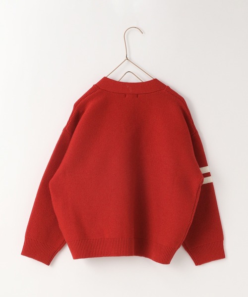 LOWRYS FARM（ローリーズファーム）の「５Ｇレタードカーデ　961680（ニット/セーター・キッズ・ネイビー/レッド/アイボリー・110cm/120cm/130cm/140cm/150cm）」の5枚目の写真
