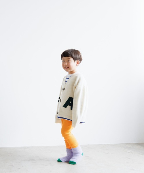 LOWRYS FARM（ローリーズファーム）の「５Ｇレタードカーデ　961680（ニット/セーター・キッズ・ネイビー/レッド/アイボリー・110cm/120cm/130cm/140cm/150cm）」の12枚目の写真