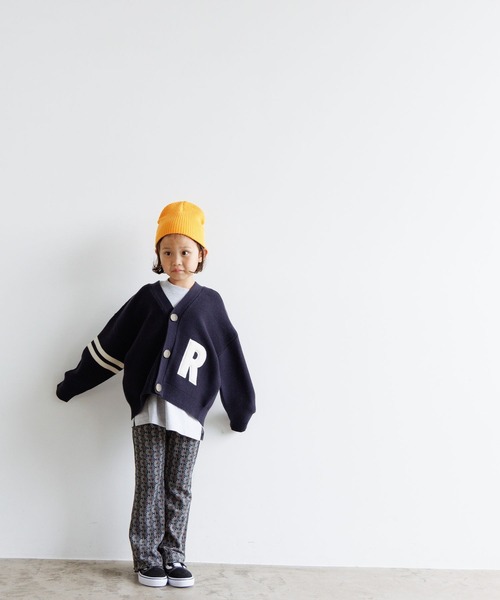 LOWRYS FARM（ローリーズファーム）の「５Ｇレタードカーデ　961680（ニット/セーター・キッズ・ネイビー/レッド/アイボリー・110cm/120cm/130cm/140cm/150cm）」の14枚目の写真